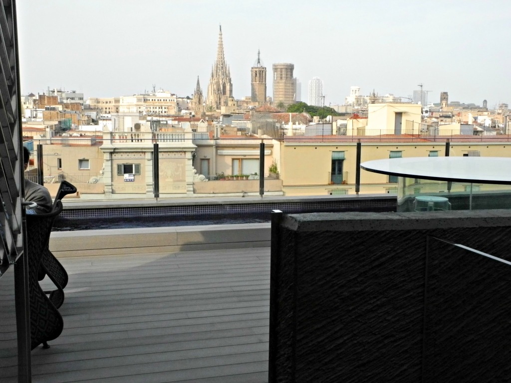 Terraza del Hotel Bagués.