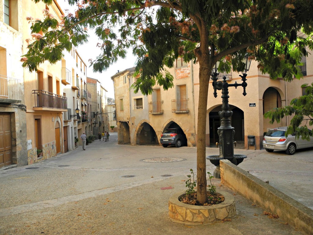 Plaza con arcos góticos (s XIII-XIV)