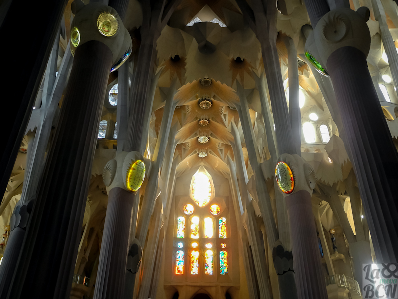 Interior del Temple de la Sagrada Familia