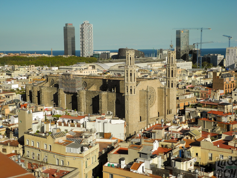 Vista de la Basílica de Santa Maria del Mar