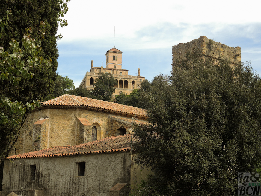 Vista de Santa Maria de Vallvidrera y Vil.la Joana en la parte alta